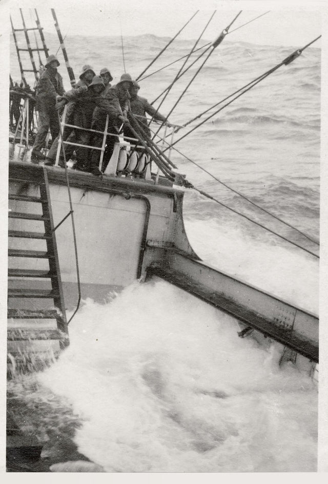 Purjelaiva s/y Fennia myrskyssä. Kuva: Erkki Lauho